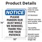 Signmission Please Pardon Our Dust While We, 10 in W x Rectangle, Aluminum OS-2PACK-NS-A-1014-V-17546 - alternate 5